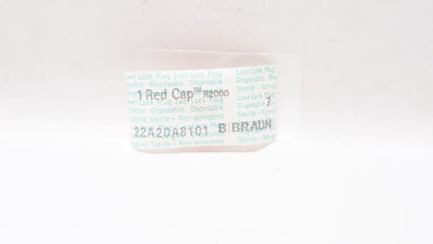 Braun R2000 Red Cap Luer Lock Plug 7